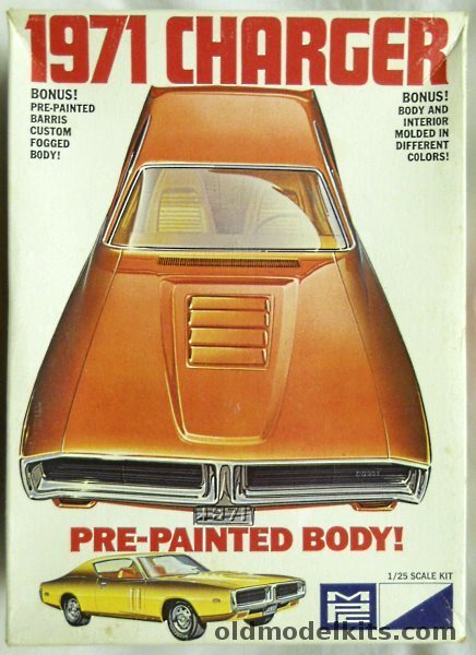 MPC 1/25 1971 Dodge Charger Pre-Painted Body - Stock / Drag / Wild Customer Racer, 1-7107-250 plastic model kit